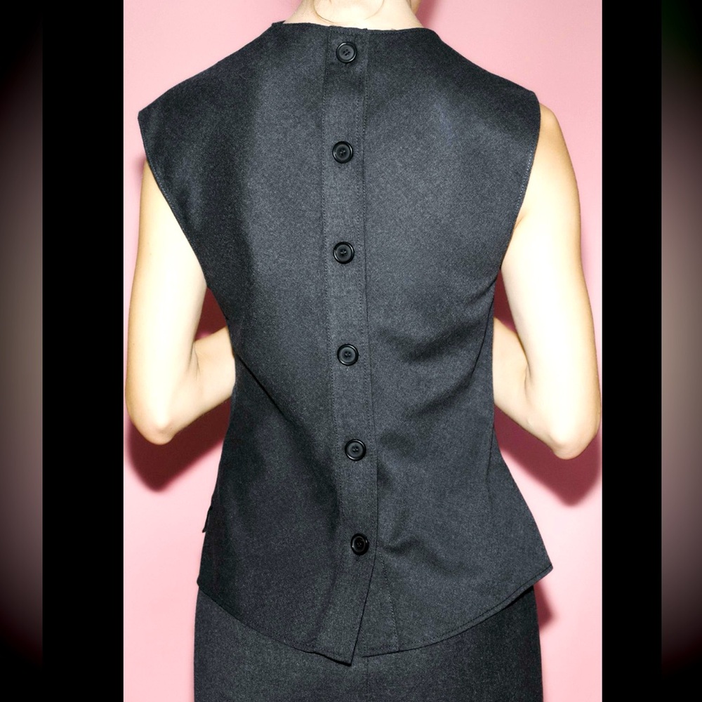 DRAPED WOOL TOP ZW COLLECTION
